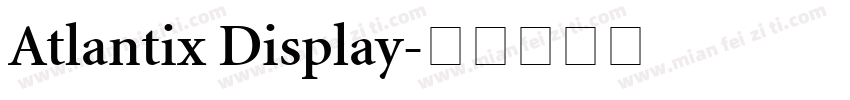 Atlantix Display字体转换